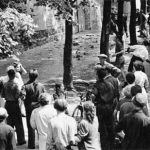 Vor der Haftanstalt "Roter Ochse" Halle, Am Kirchtor (Foto: Albert Ammer)