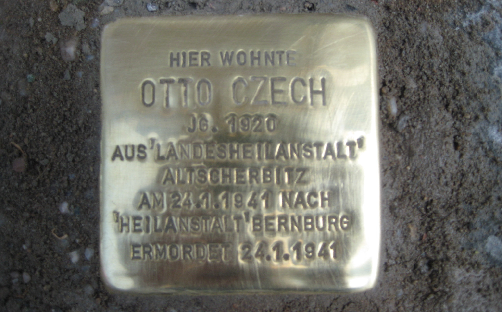 Stolperstein-Czech-Röderberg-Halle