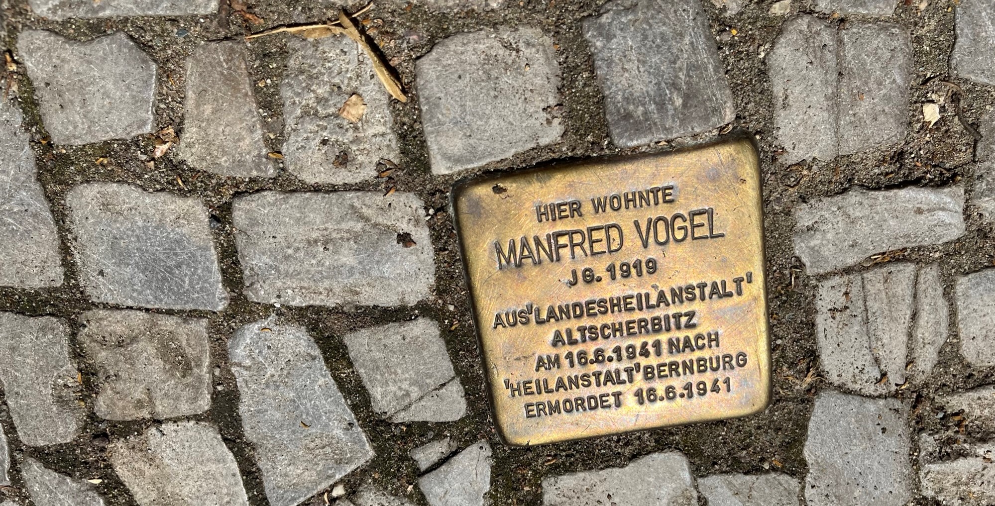 Stolperstein-Manfred-Vogel