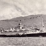 Postkarte mit Bild der S.S. Serpa Pinto