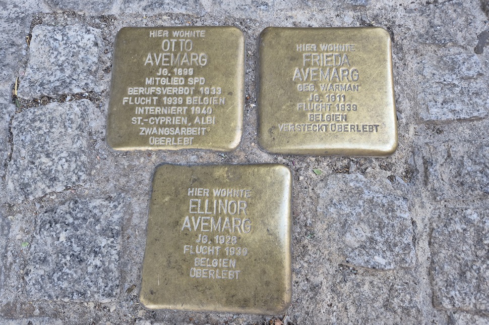 Stolpersteine für Otto Avemarg Große Märkerstraße Halle
